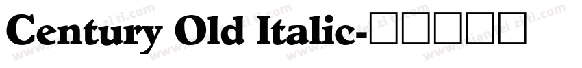 Century Old Italic字体转换